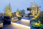 别墅屋顶花园灯光设计平面图