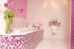 2023家装粉色卫生间浴缸瓷砖颜色图片欣赏