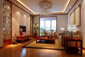 中国乡村风格客厅木地板装修