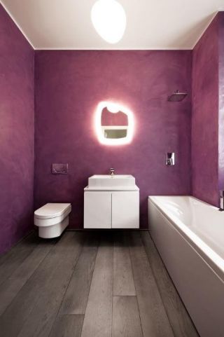 2023家装粉紫色卫生间图片欣赏