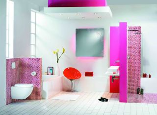 2023家装粉色瓷砖卫生间图片欣赏