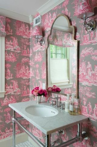 2023家装粉色卫生间墙壁图片欣赏