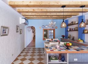 2020地中海风格厨房墙砖贴图