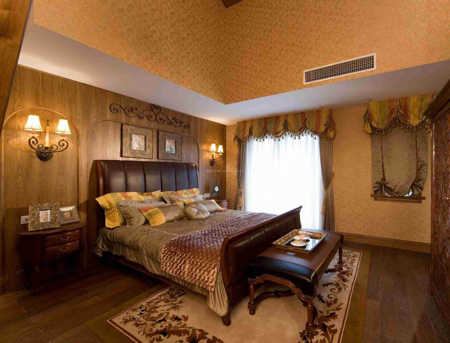 美式古典卧室美克美家家具床装修大图