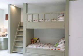 2023简欧儿童卧室定制家具床上下铺设计