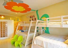 2023简欧家庭儿童床上下铺装修