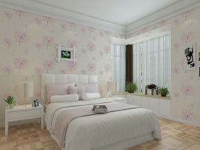 2023现代温馨卧室壁纸装修效果图片