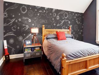 2023现代家装温馨卧室壁纸效果图 