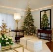 2023简约客厅墙角圣诞树装饰
