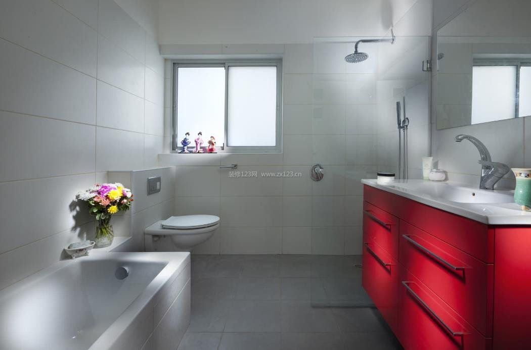 2023单身汉公寓卫生间浴室柜装修图