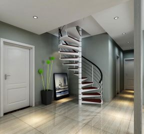 2020简约家庭旋转楼梯设计图