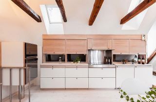 2023北欧风格开放式厨房装饰图