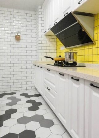 2023北欧风格厨房地板砖装饰设计