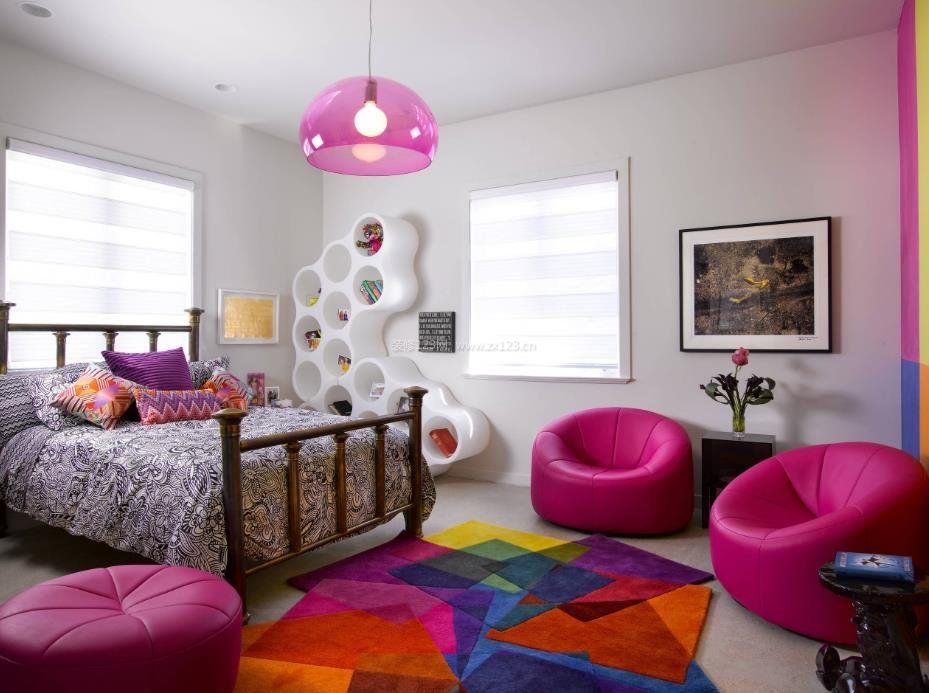 2023现代简装卧室地毯颜色设计效果图