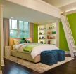 2023家居卧室绿色背景墙面设计