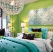 2023家居卧室床头绿色设计