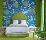2023绿色家居卧室床设计图片