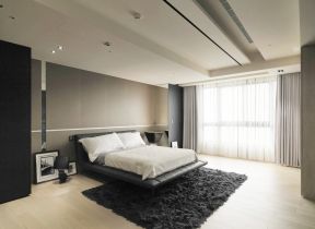 2023简单现代卧室地毯颜色装修效果图