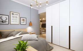 2023现代小户型卧室索菲亚整体衣柜装修效果图