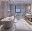 2023家庭整体浴室浴缸装修图片