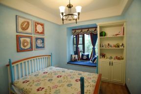 2023美式地中海孩子卧室装修效果图片