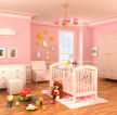 2023粉色卧室婴儿床装修效果图