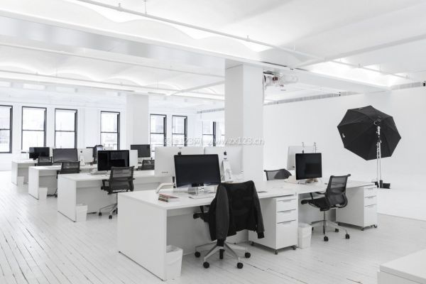 简约现代黑白风格办公室装修效果