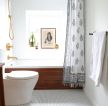 2023现代风格浴室窗帘设计效果图片