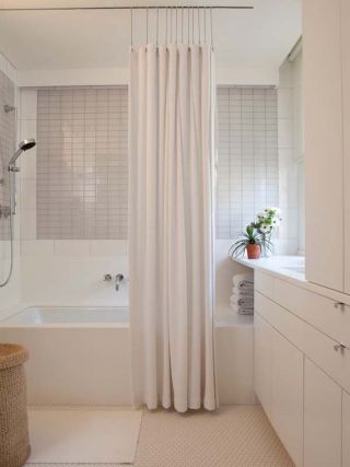 2023浴室窗帘隔断帘装饰效果图片