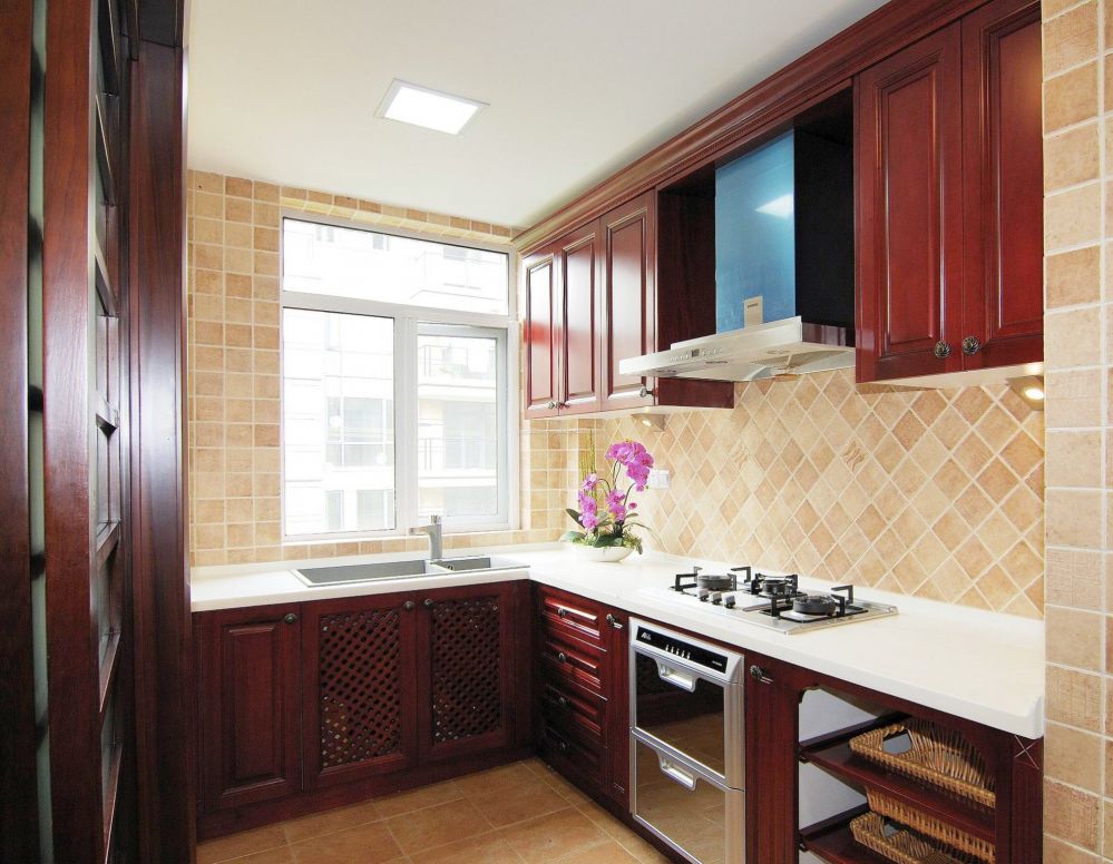 2023中式风格室内厨房橱柜装饰