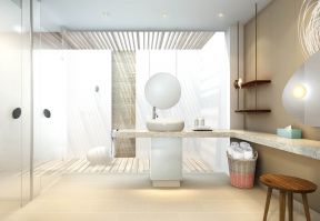 2023浴室创意置物架装修效果图