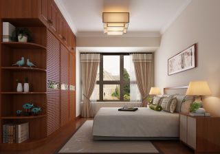 2023中式风格室内卧室衣柜装饰设计
