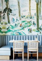 2023小餐厅欧式花纹创意壁纸装修贴图