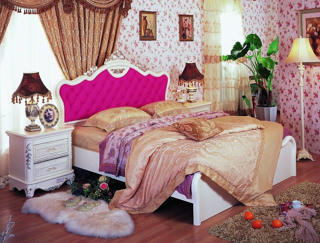2023巴洛克欧式女生卧室家具图片大全