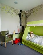 2023红色欢乐的儿童卧室效果图片