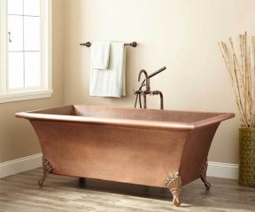 2023家装室内古典风格铸铁浴缸图片