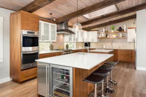 2023实木博洛尼橱柜厨房设计效果图片