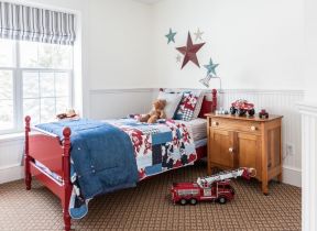 2020红色欢乐的儿童卧室图片
