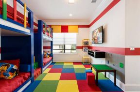 2023红色欢乐的儿童卧室风格图片赏析