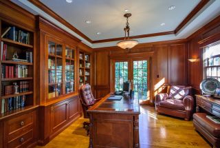 2023美式家庭书房复合地板装修图