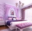 2023女生房间室内紫色窗帘家装设计