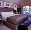 2023卧室内紫色窗帘家装设计