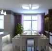 2023现代餐厅紫色窗帘家装设计