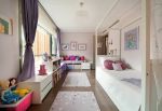 2023韩式风格小卧室紫色窗帘家装设计