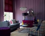 2023紫色窗帘卷帘家装设计图片