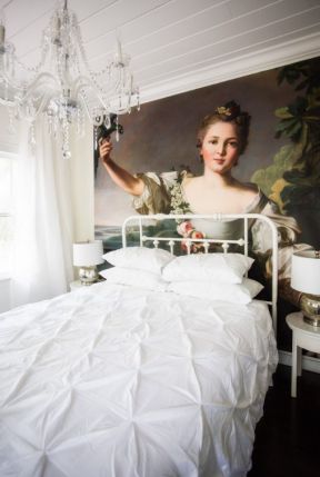 2023家居卧室彩绘墙油画效果图