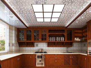 2023前卫大方的中式风格厨房吊顶图片