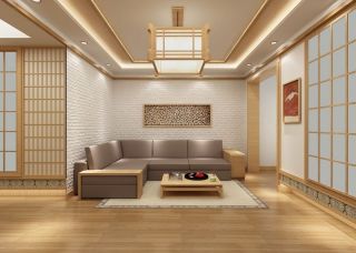 2023简约日式风格客厅装修效果图片