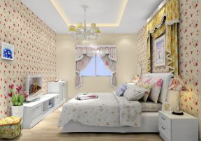 2023韩式田园家具卧室床的设计图片
