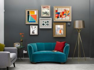 2023现代客厅沙发背景装饰画贴图欣赏